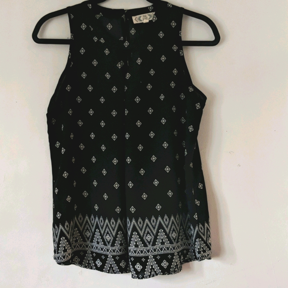 Pink Rose black blouse